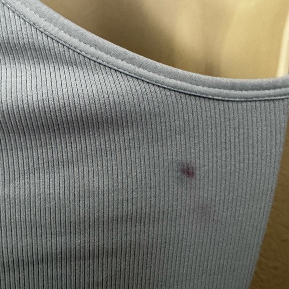 NUX Light blue  Ribbed Tank Top - Picture 9 of 10